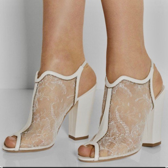LAST CALL! Nicholas Kirkwood Bridal Stunning Lace Booties 39 - Picture 1 of 10